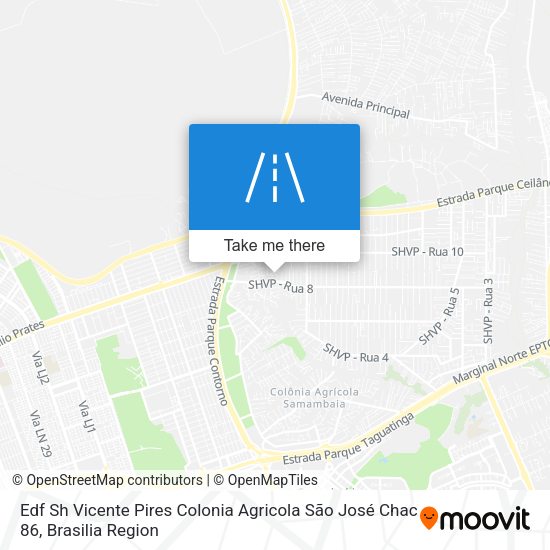 Edf Sh Vicente Pires Colonia Agricola São José Chac 86 map