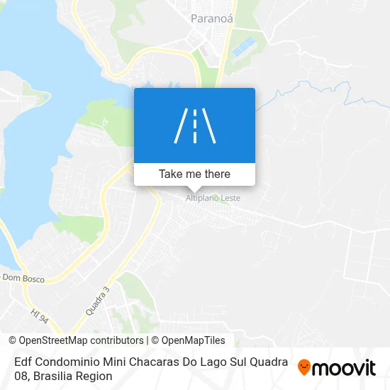 Edf Condominio Mini Chacaras Do Lago Sul Quadra 08 map