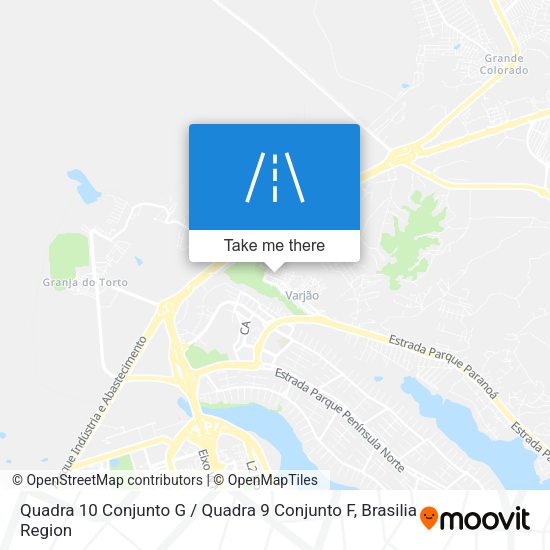Quadra 10 Conjunto G / Quadra 9 Conjunto F map