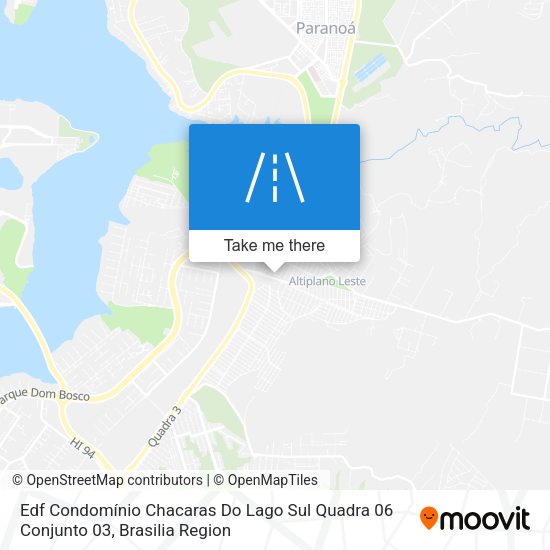 Edf Condomínio Chacaras Do Lago Sul Quadra 06 Conjunto 03 map