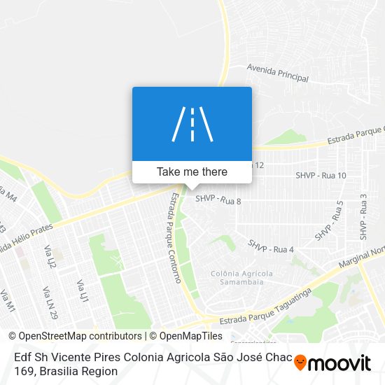 Edf Sh Vicente Pires Colonia Agricola São José Chac 169 map
