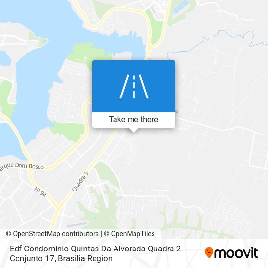 Edf Condomínio Quintas Da Alvorada Quadra 2 Conjunto 17 map