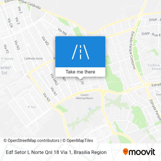Edf Setor L Norte Qnl 18 Via 1 map