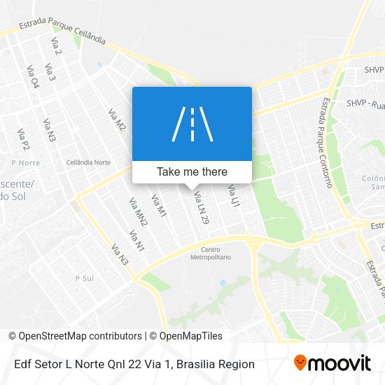 Edf Setor L Norte Qnl 22 Via 1 map
