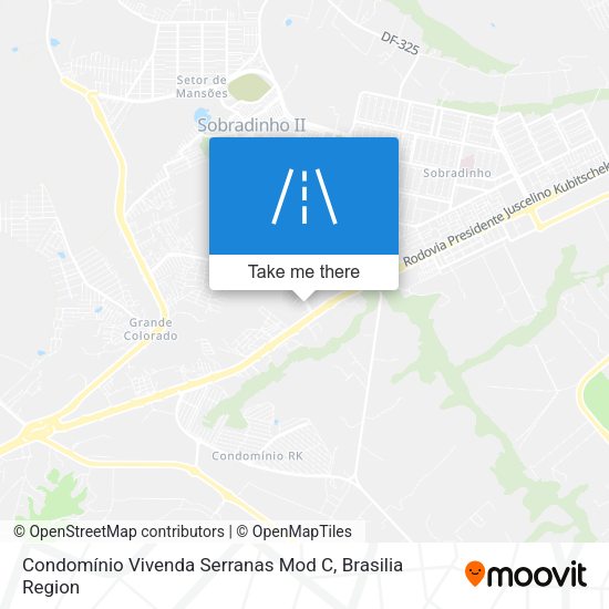 Condomínio Vivenda Serranas Mod C map