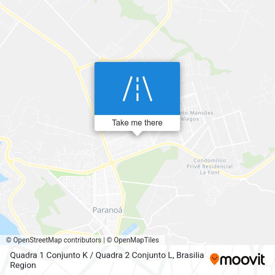 Quadra 1 Conjunto K / Quadra 2 Conjunto L map