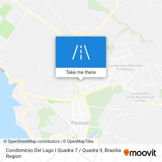 Condomínio Del Lago I Quadra 7 / Quadra 9 map