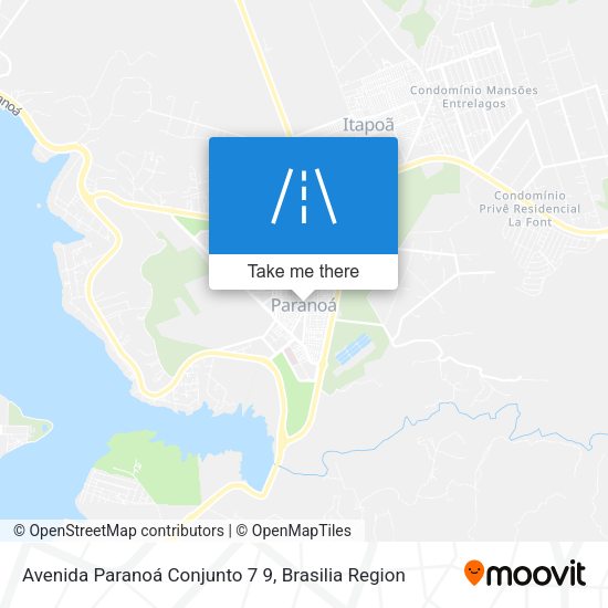 Avenida Paranoá Conjunto 7 9 map