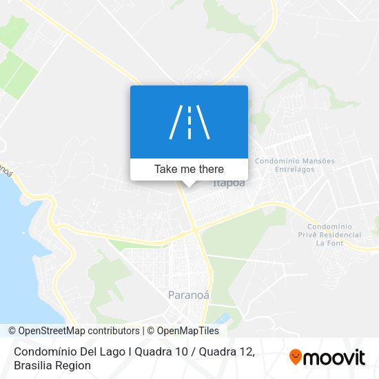 Condomínio Del Lago I Quadra 10 / Quadra 12 map