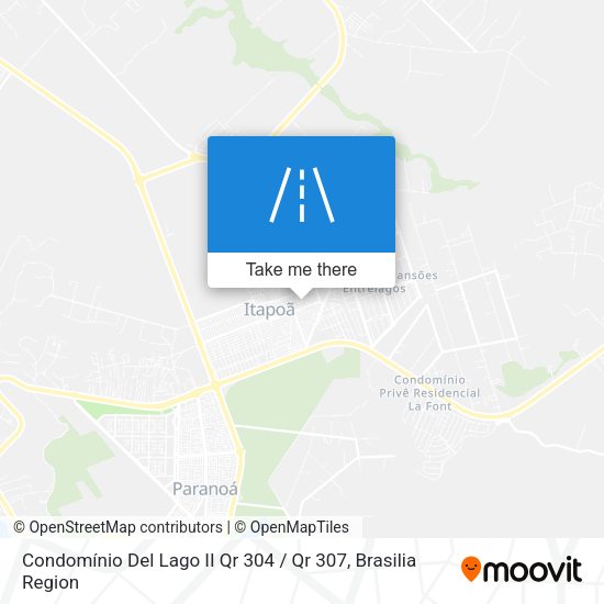Condomínio Del Lago II Qr 304 / Qr 307 map