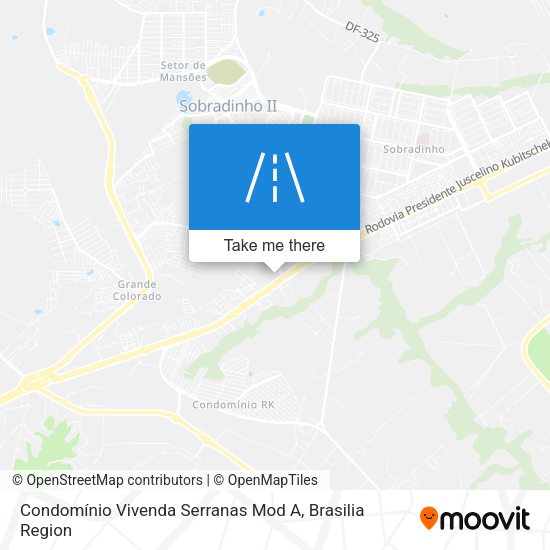 Condomínio Vivenda Serranas Mod A map