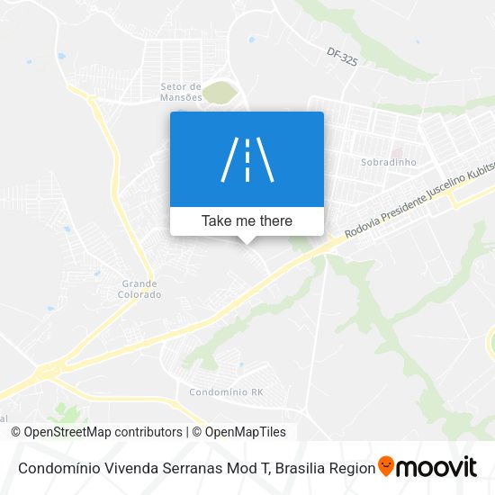 Condomínio Vivenda Serranas Mod T map
