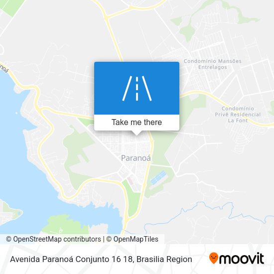 Avenida Paranoá Conjunto 16 18 map