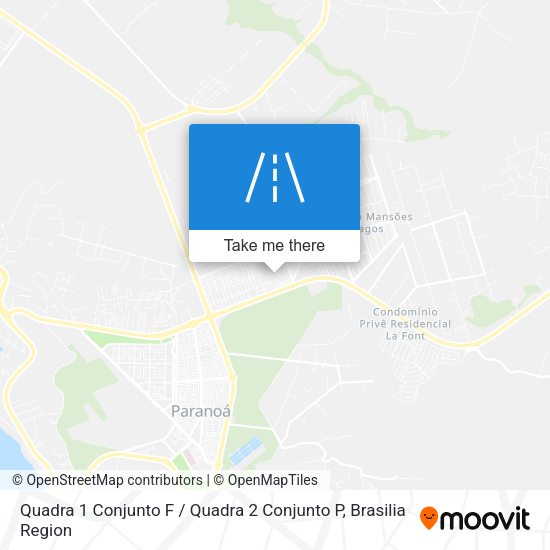 Quadra 1 Conjunto F / Quadra 2 Conjunto P map