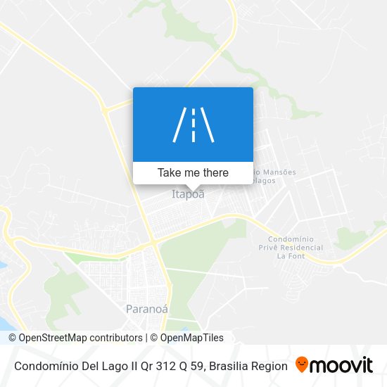 Condomínio Del Lago II Qr 312 Q 59 map