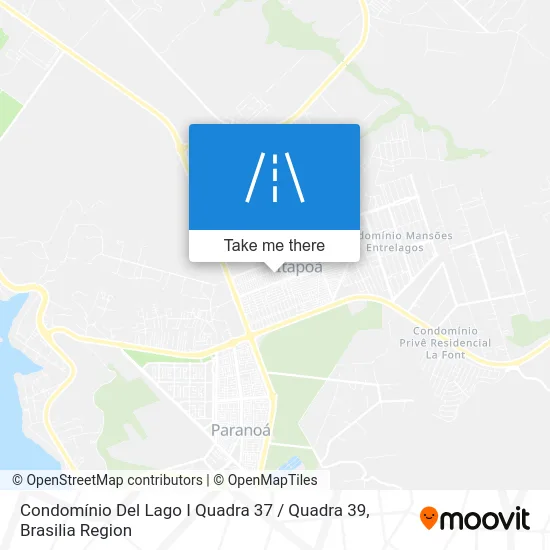 Condomínio Del Lago I Quadra 37 / Quadra 39 map
