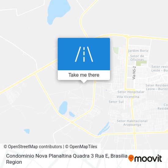 Condominio Nova Planaltina Quadra 3 Rua E map