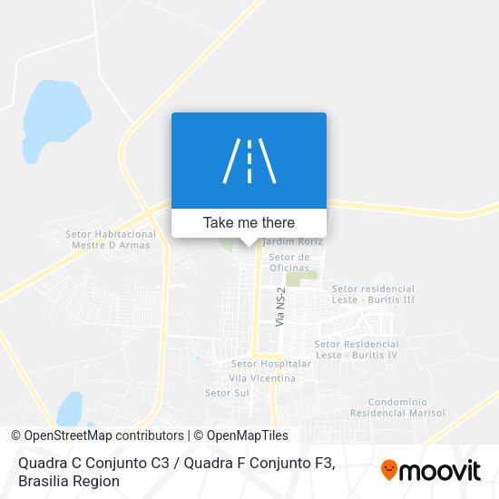 Quadra C Conjunto C3 / Quadra F Conjunto F3 map