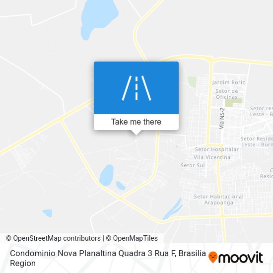 Condominio Nova Planaltina Quadra 3 Rua F map