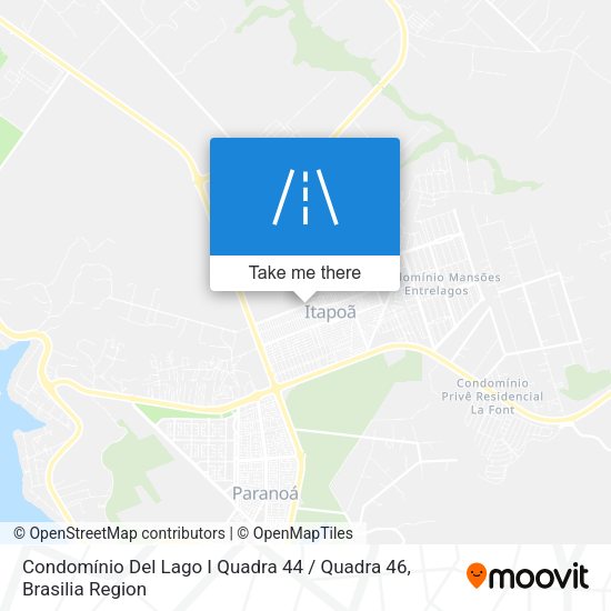 Condomínio Del Lago I Quadra 44 / Quadra 46 map
