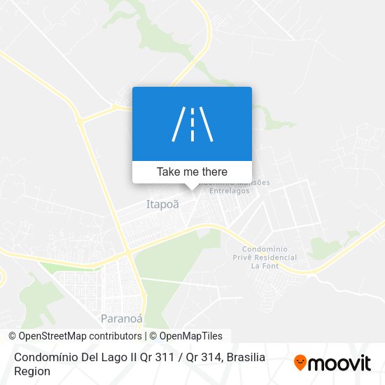 Condomínio Del Lago II Qr 311 / Qr 314 map