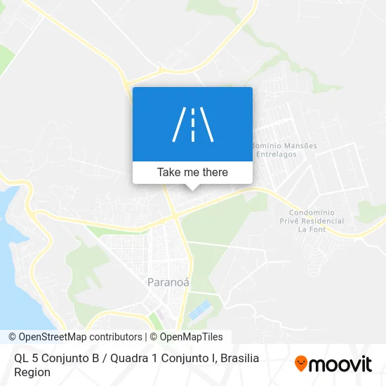 QL 5 Conjunto B / Quadra 1 Conjunto I map