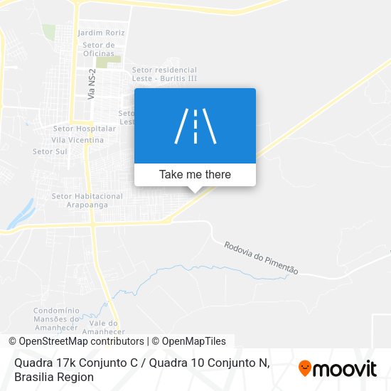 Quadra 17k Conjunto C / Quadra 10 Conjunto N map