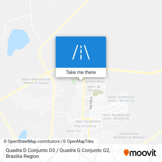 Quadra D Conjunto D3 / Quadra G Conjunto G2 map