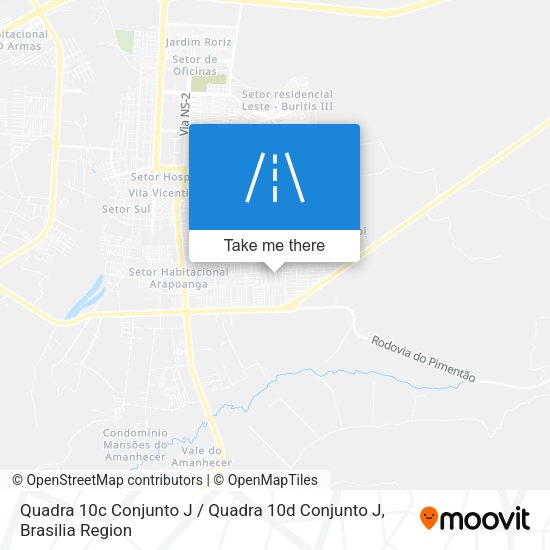 Quadra 10c Conjunto J / Quadra 10d Conjunto J map