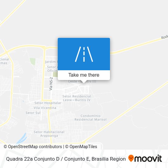 Quadra 22a Conjunto D / Conjunto E map