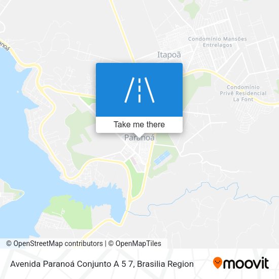 Avenida Paranoá Conjunto A 5 7 map