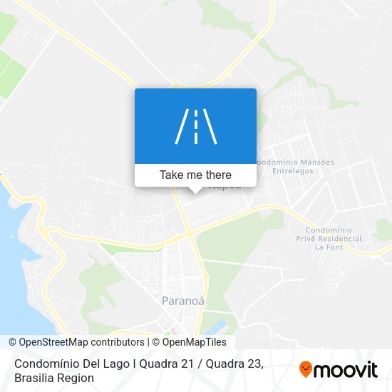 Condomínio Del Lago I Quadra 21 / Quadra 23 map