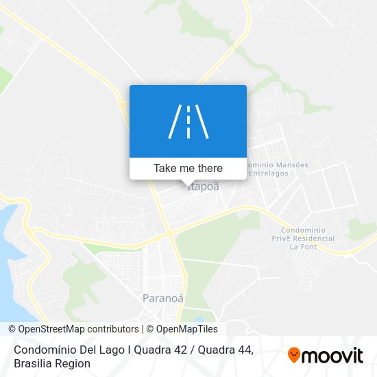 Condomínio Del Lago I Quadra 42 / Quadra 44 map