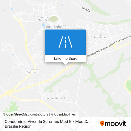 Condomínio Vivenda Serranas Mod B / Mod C map