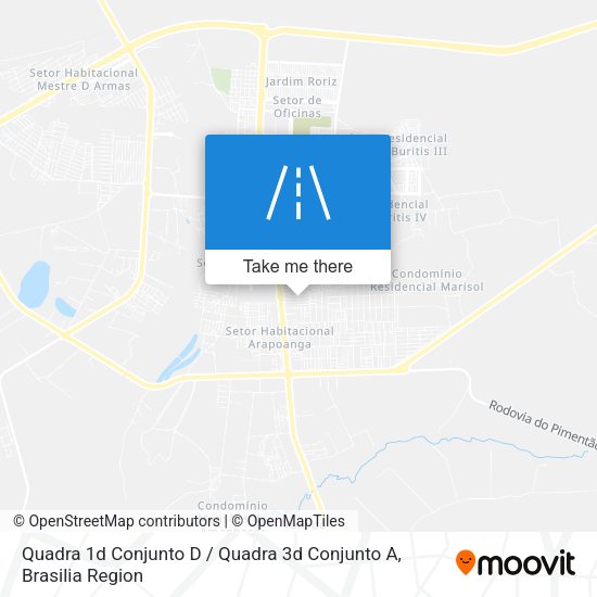 Quadra 1d Conjunto D / Quadra 3d Conjunto A map