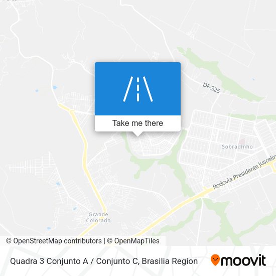 Quadra 3 Conjunto A / Conjunto C map
