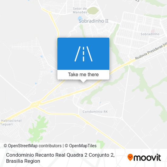 Condomínio Recanto Real Quadra 2 Conjunto 2 map