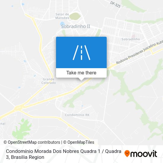 Condomínio Morada Dos Nobres Quadra 1 / Quadra 3 map