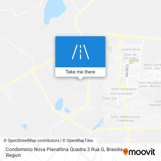Condominio Nova Planaltina Quadra 3 Rua G map