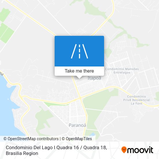 Condomínio Del Lago I Quadra 16 / Quadra 18 map