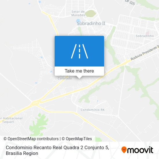 Condomínio Recanto Real Quadra 2 Conjunto 5 map