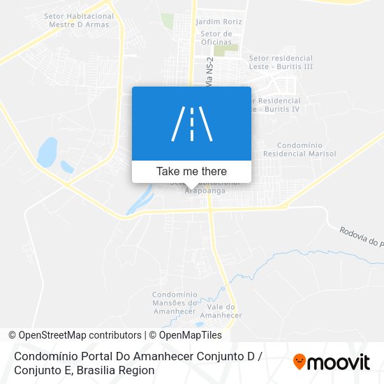 Condomínio Portal Do Amanhecer Conjunto D / Conjunto E map