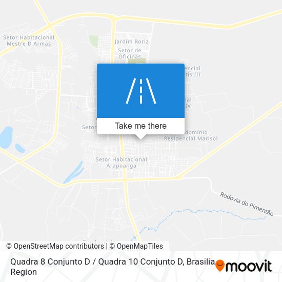 Quadra 8 Conjunto D / Quadra 10 Conjunto D map