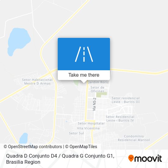 Quadra D Conjunto D4 / Quadra G Conjunto G1 map