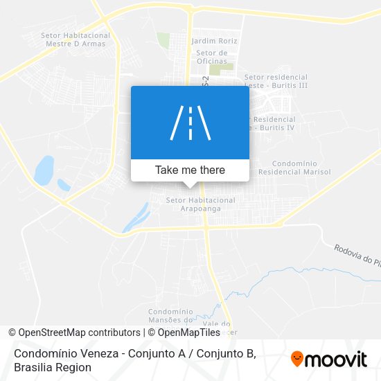 Condomínio Veneza - Conjunto A / Conjunto B map