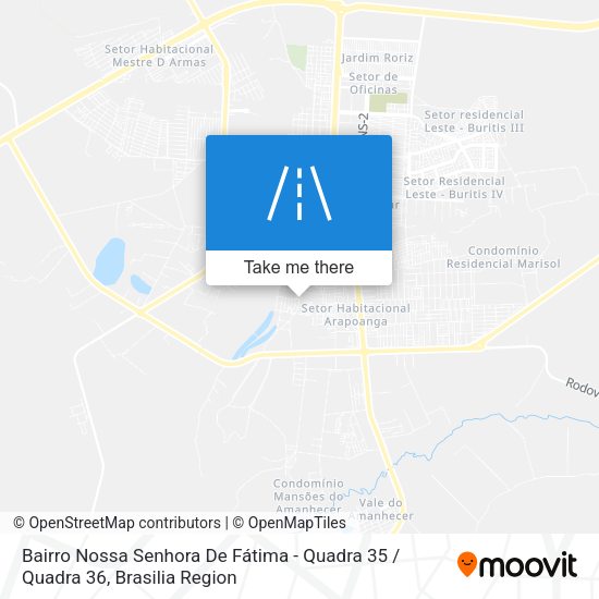 Bairro Nossa Senhora De Fátima - Quadra 35 / Quadra 36 map
