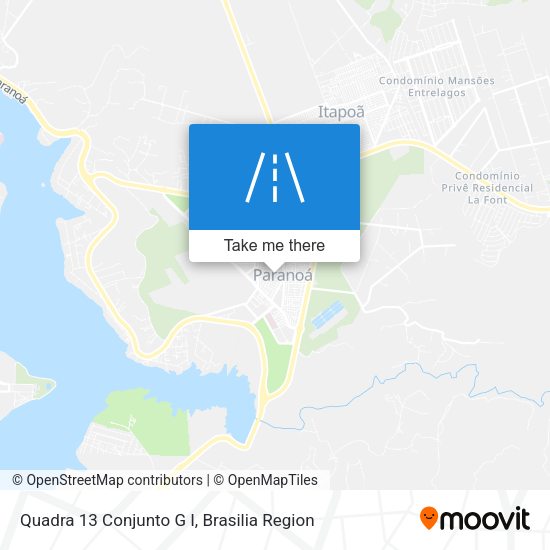 Quadra 13 Conjunto G I map