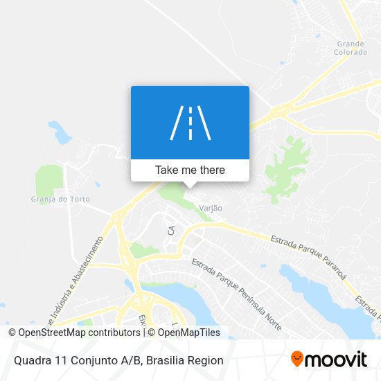 Quadra 11 Conjunto A/B map