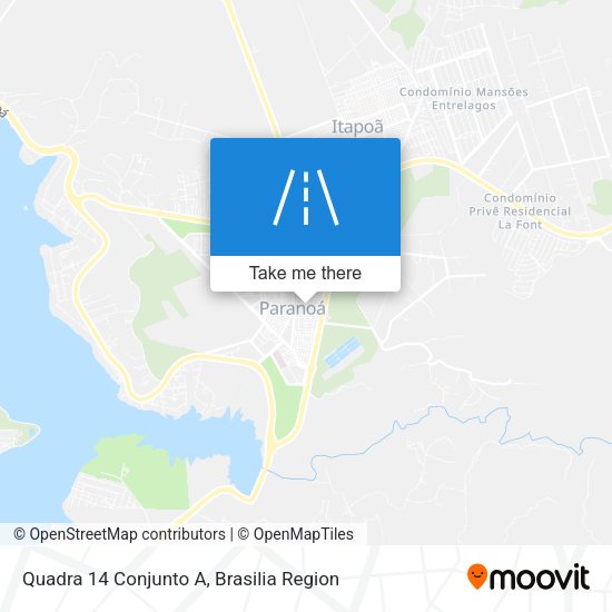 Quadra 14 Conjunto A map