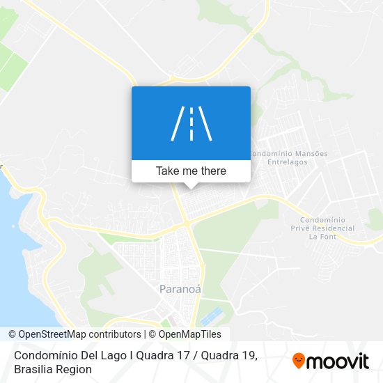 Condomínio Del Lago I Quadra 17 / Quadra 19 map